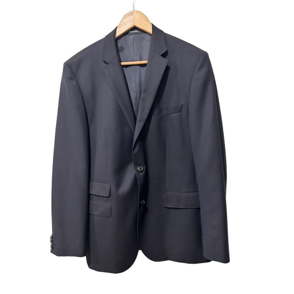 Boss Hugo Boss Two Button Single Breasted Sport Coat Blazer Navy Blue Size 42R - Picture 2 of 15